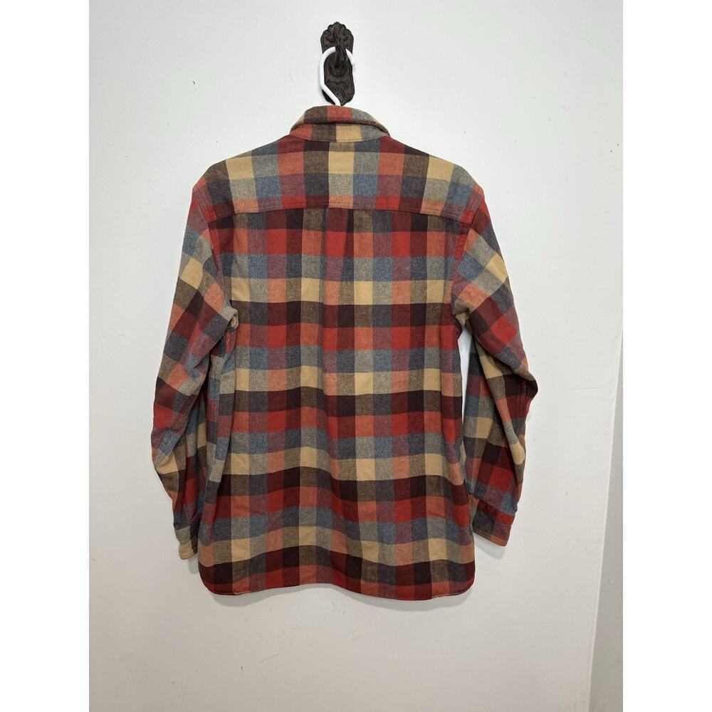 LL Bean Flannel Shirt Men’s Medium Traditional Fit Chamois 277981 Plaid - Picture 3 of 5